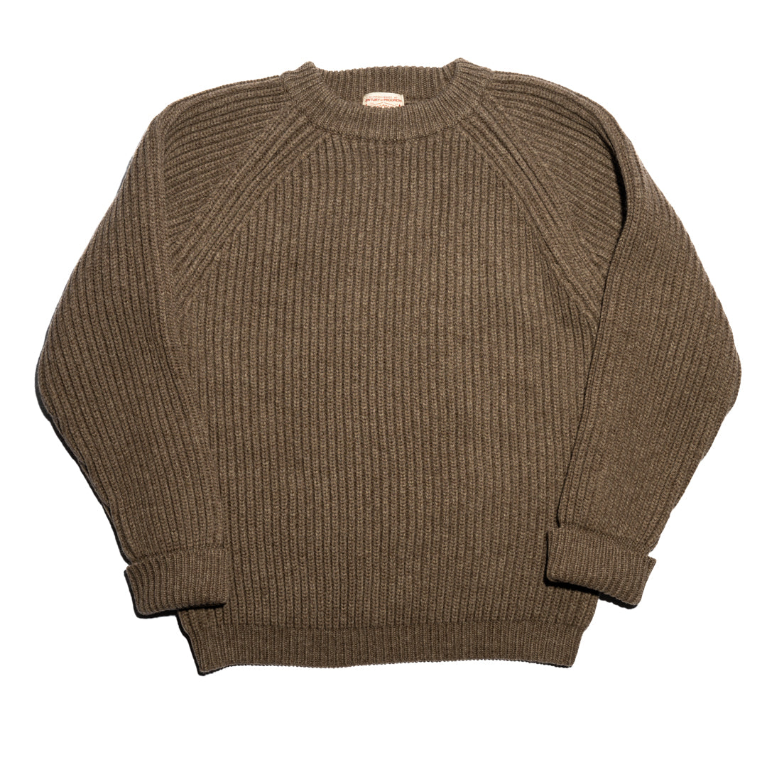 Fisher Man Sweater Premium Merino natural brown