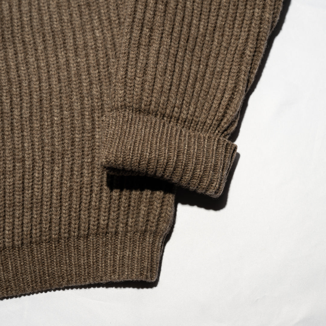 Fisher Man Sweater Premium Merino natural brown