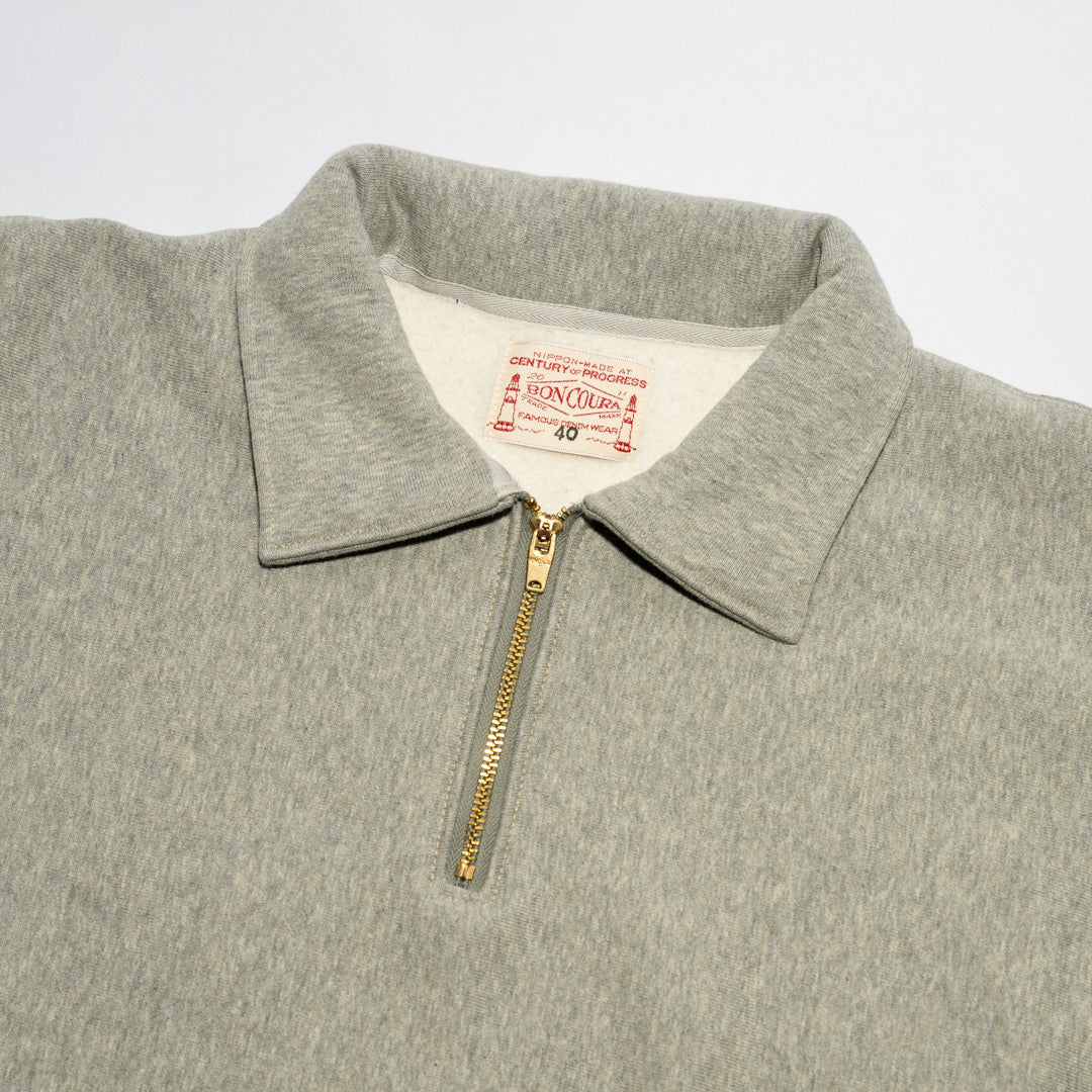 Half Zip Sweatshirt gray Heather