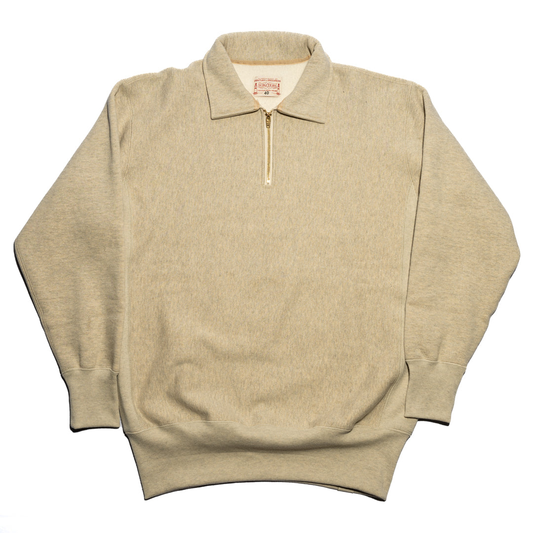 Half Zip Sweatshirt oatmeal Heather