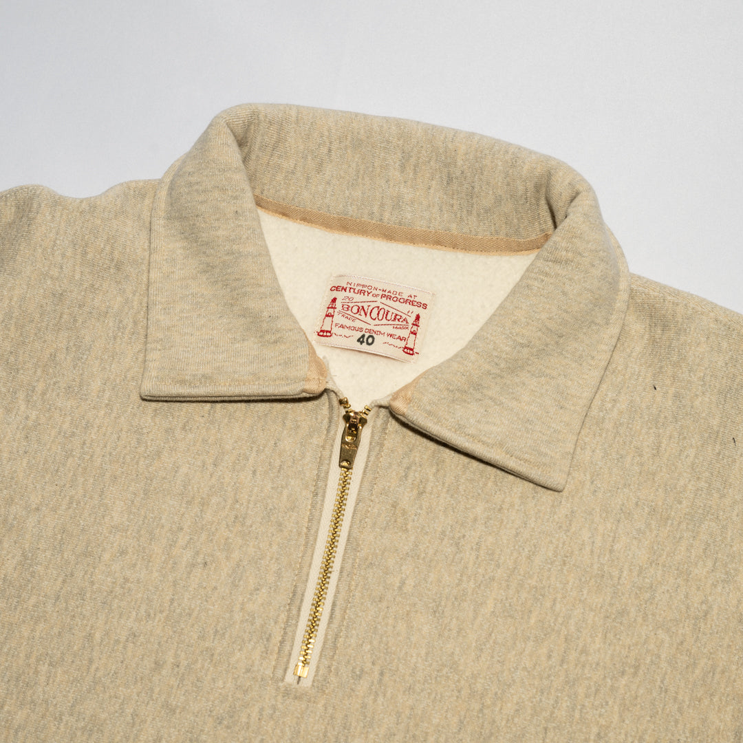 Half Zip Sweatshirt oatmeal Heather