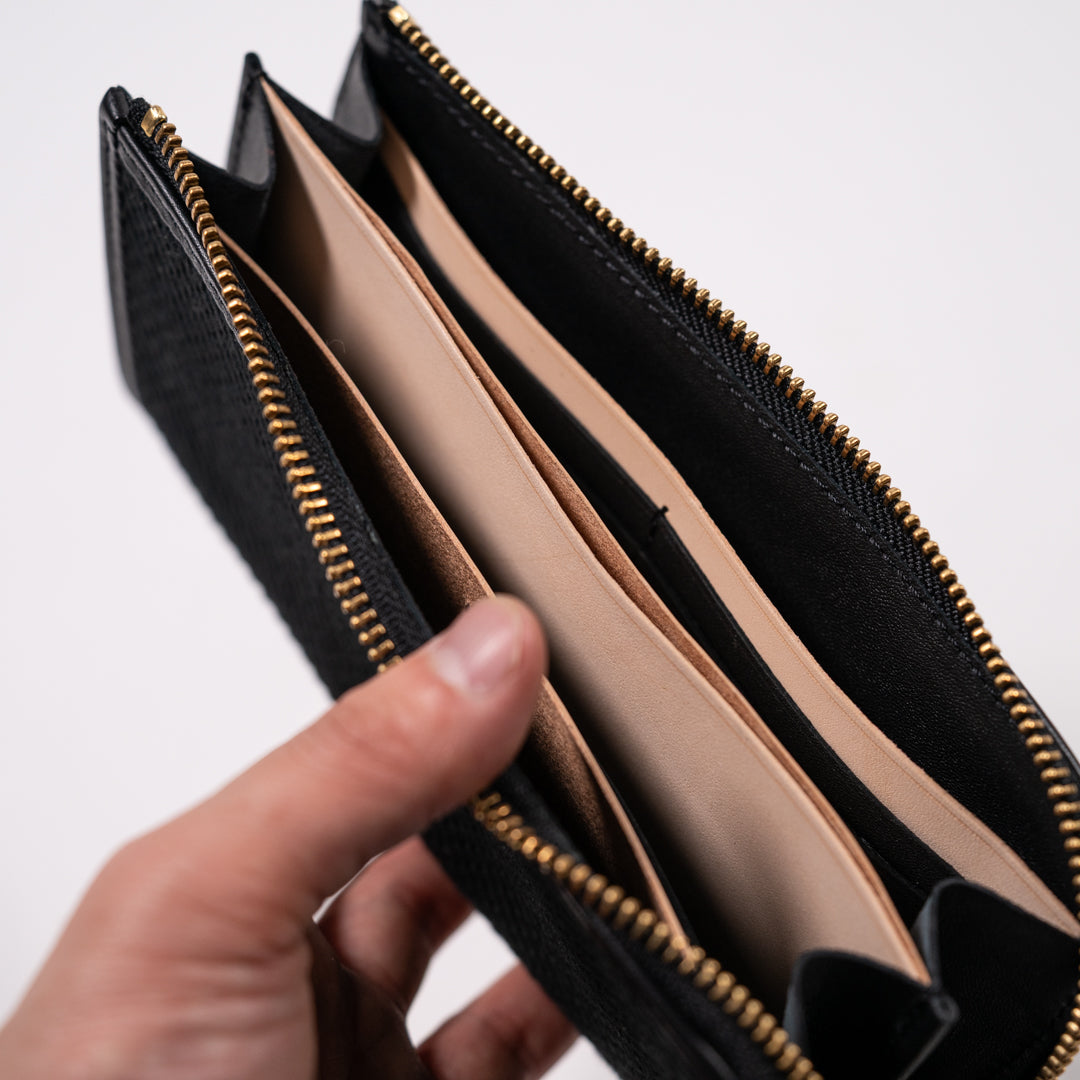 Long Wallet Sashiko black
