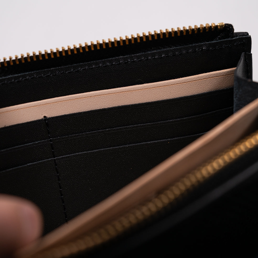 Long Wallet Sashiko black