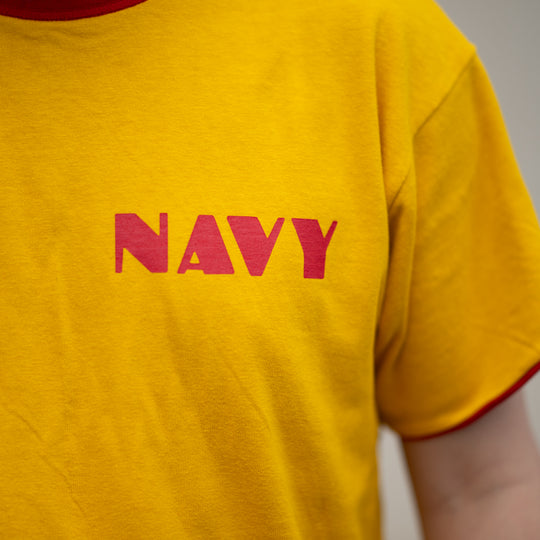 T-shirt réversible Navy Yellow Loop Wheeled