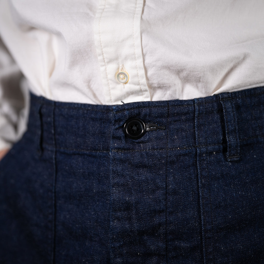 US Army Baker Pants Cotton Linen Denim indigo