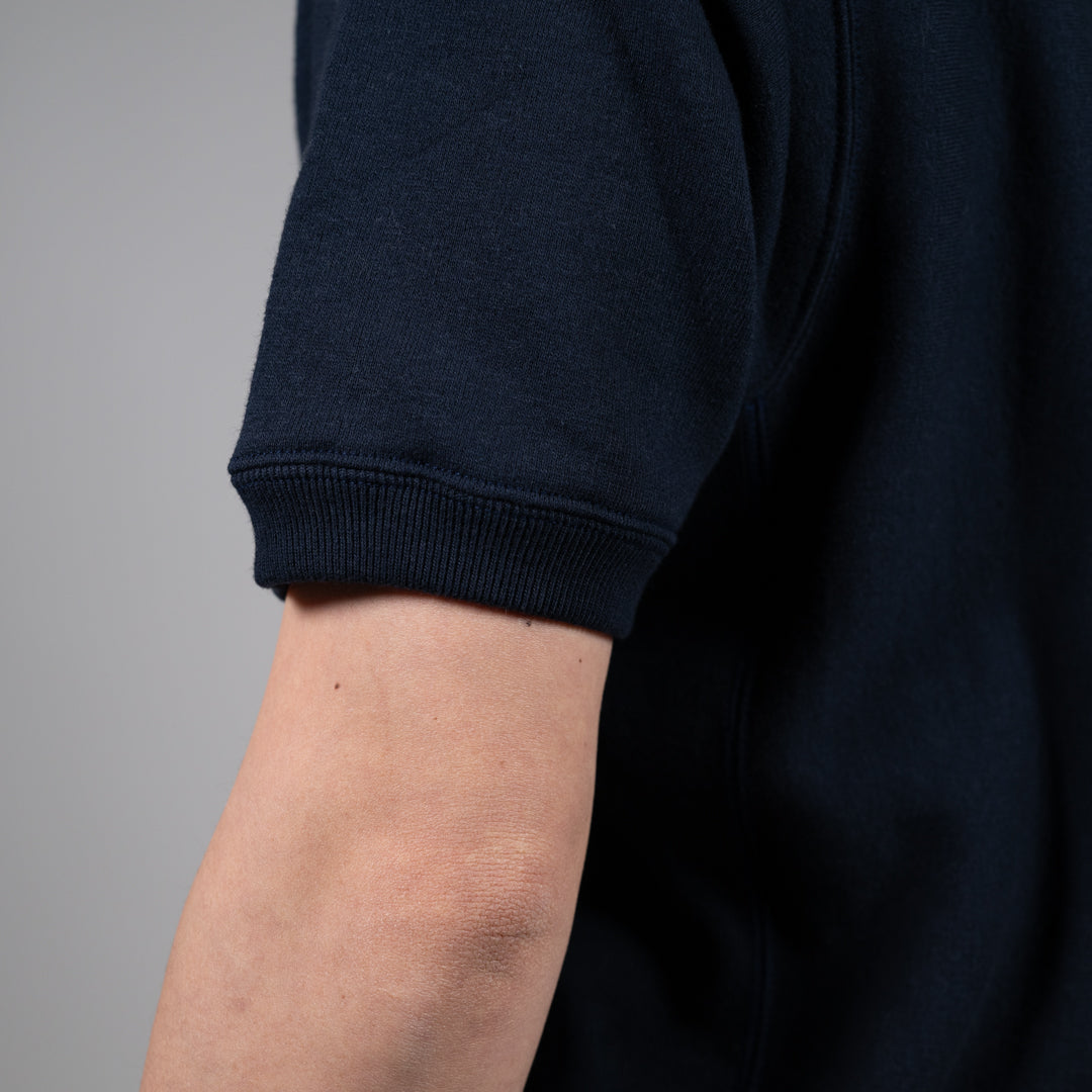 V Sweat Shirt Half Sleeve navy