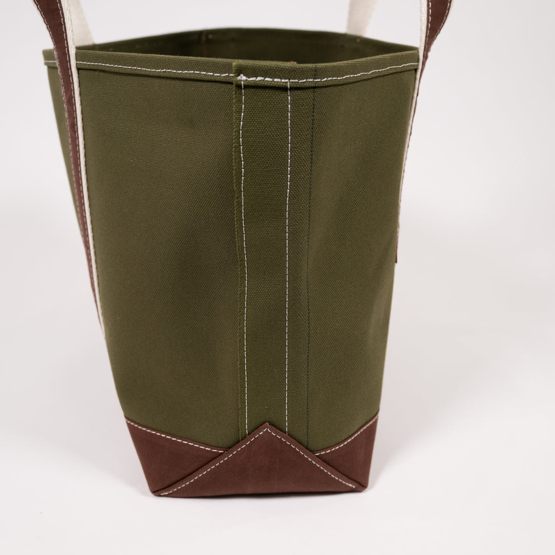 Boat Tote Army Olive Duck × Paraffin brown Duck