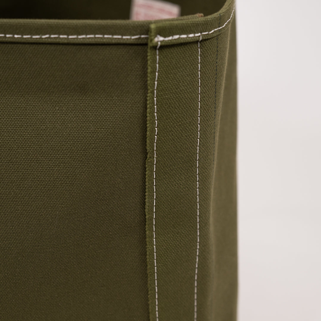 Boat Tote Army Olive Duck × Paraffin brown Duck