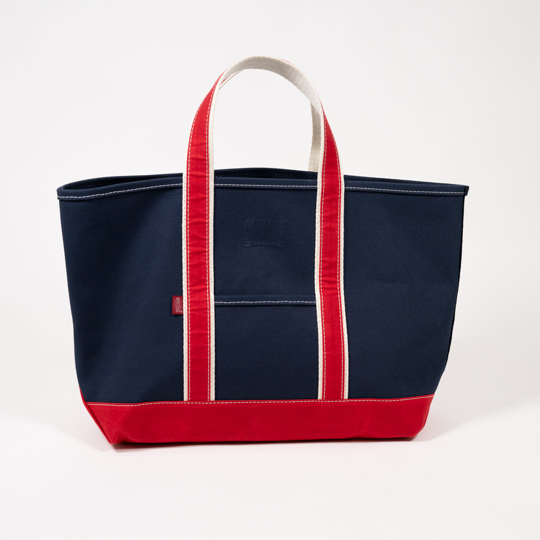 Boat Tote navy Duck × Paraffin red Duck