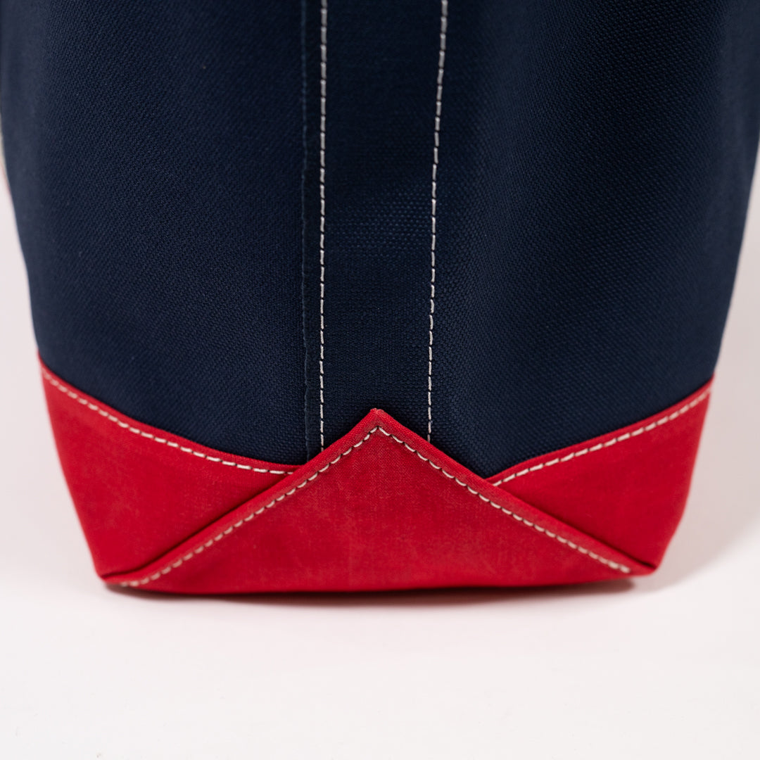 Boat Tote navy Duck × Paraffin red Duck