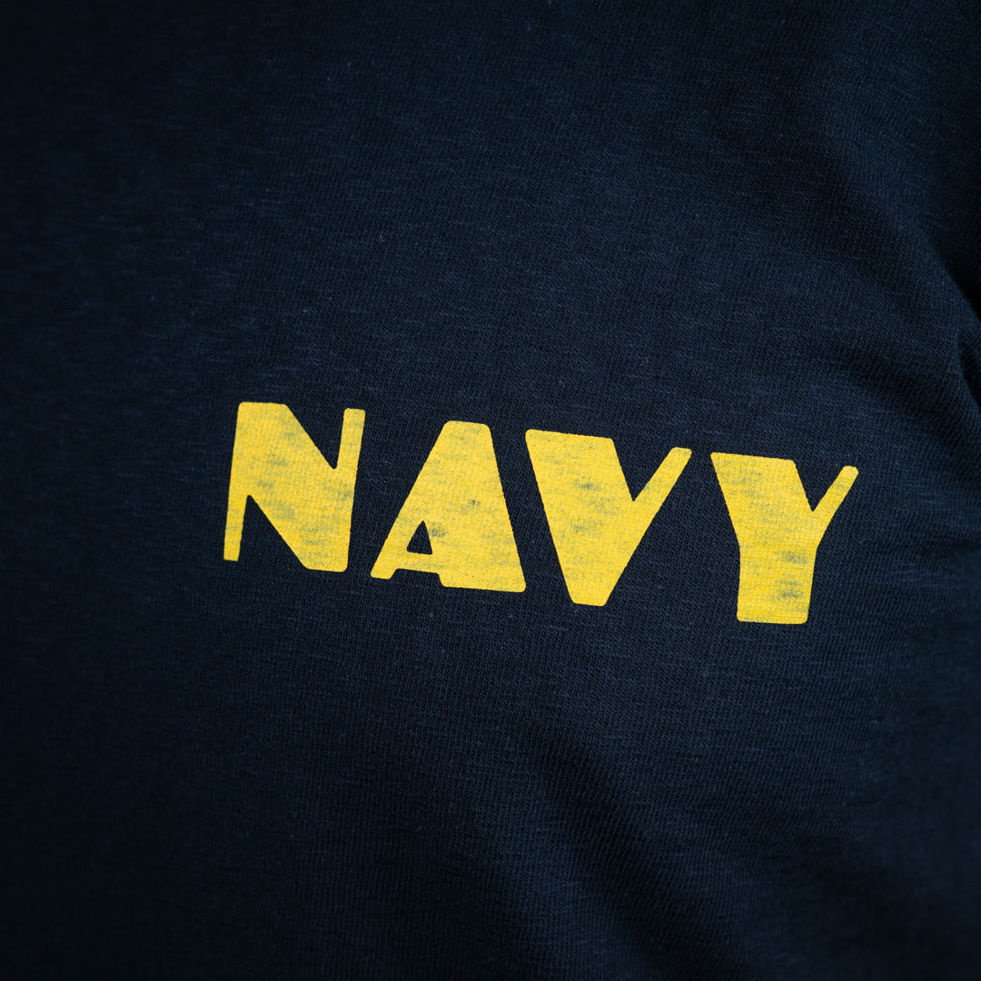 Ringer Tee navy × yellow SALON LIMITED