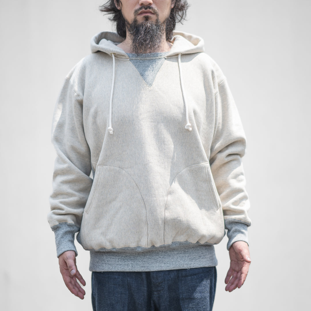 Origin Hoodie oatmeal × gray Salt And Pepper SALON LIMITED