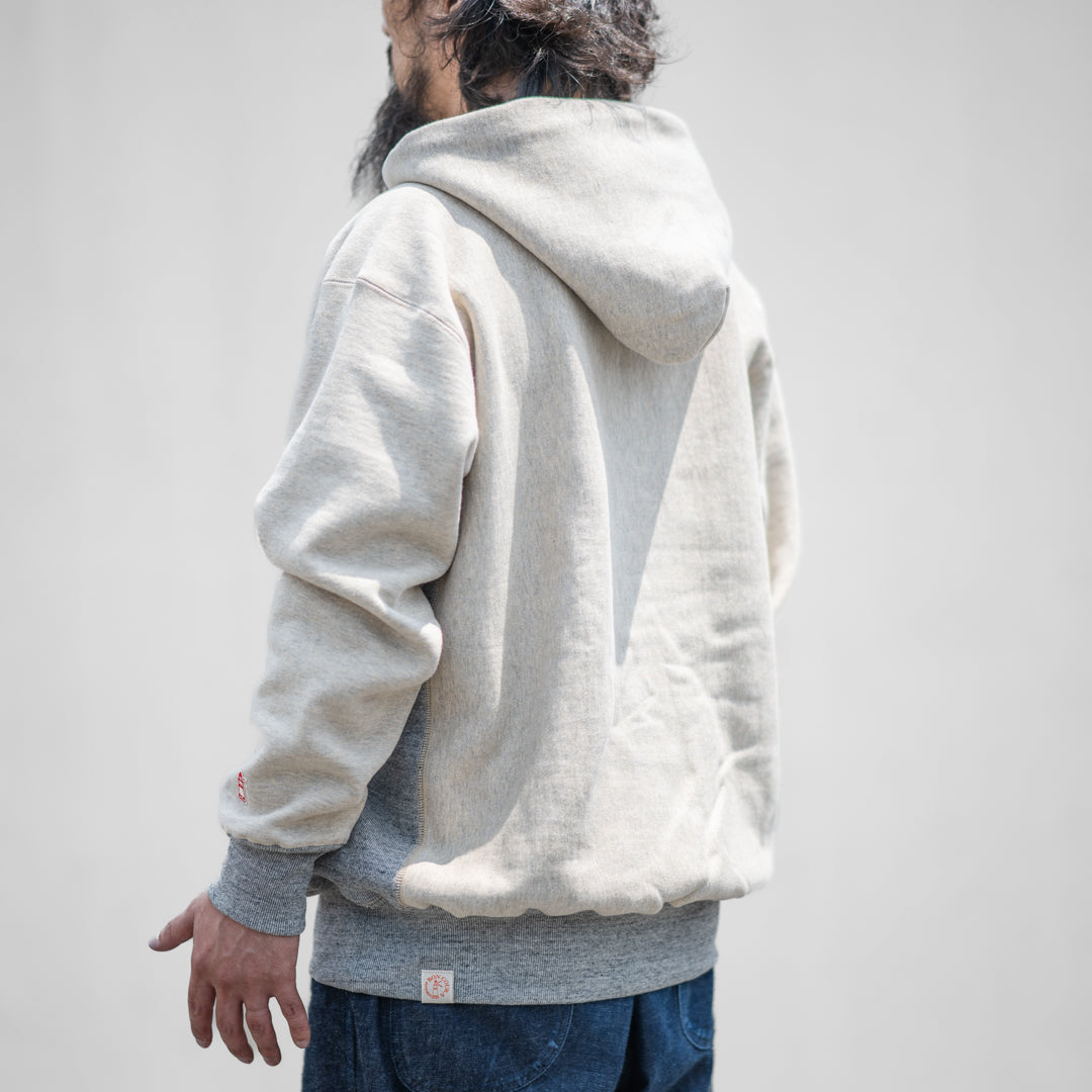 Origin Hoodie oatmeal × gray Salt And Pepper SALON LIMITED