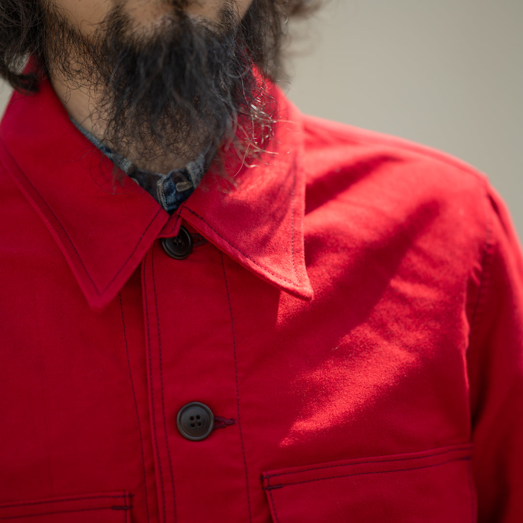 Cruiser Jacket Moleskin red SALON LIMITED