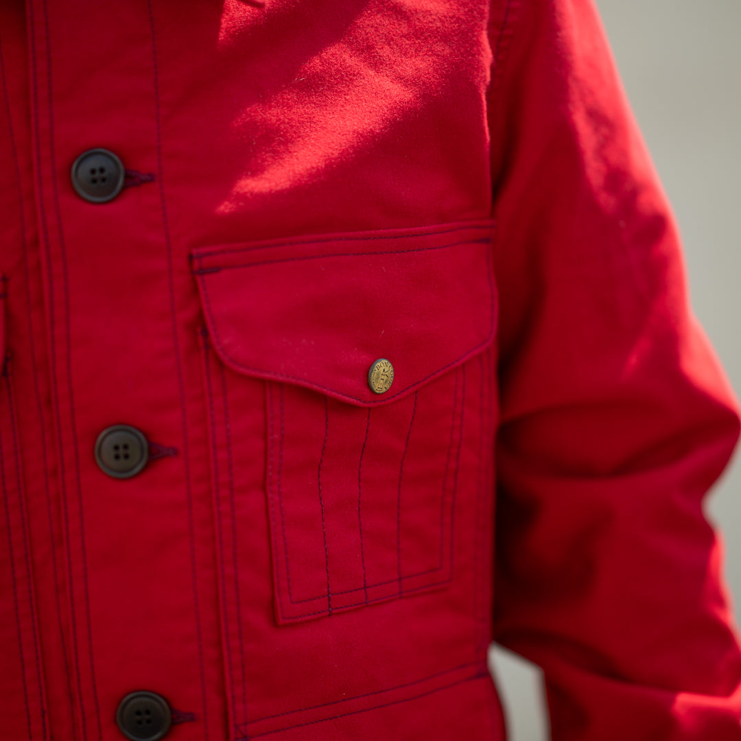 Cruiser Jacket Moleskin red SALON LIMITED