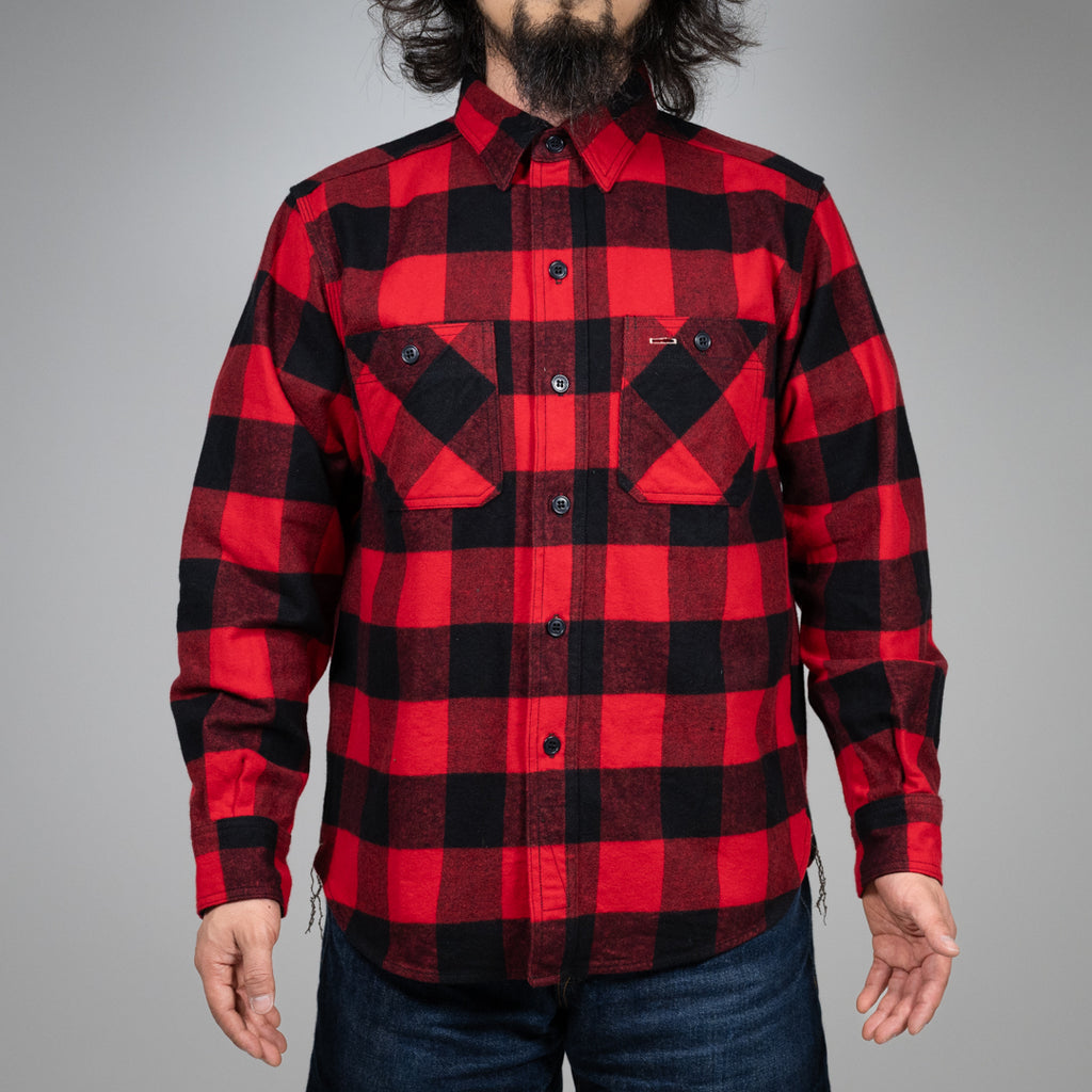 Work Shirt Flannel Buffalo Check red – BONCOURA Official Online Store