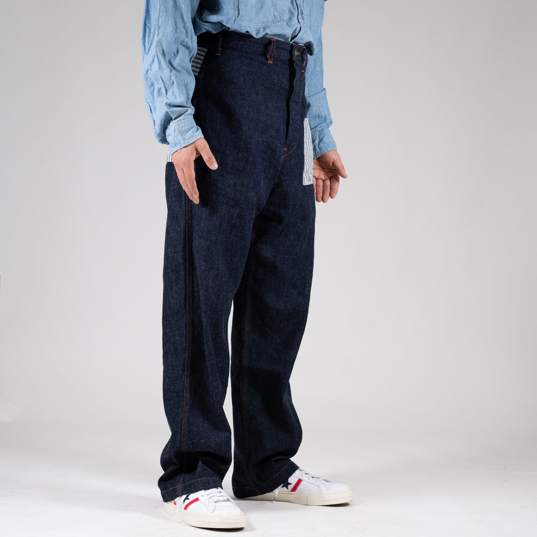Prisoner Work Pants Denim Hickory indigo SALON LIMITED