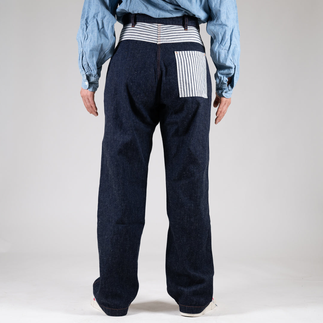 Prisoner Work Pants Denim Hickory indigo SALON LIMITED