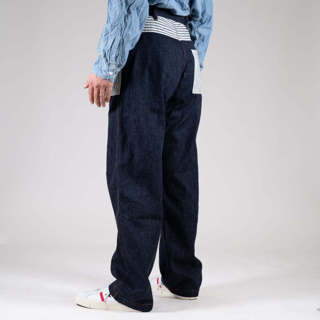 Prisoner Work Pants Denim Hickory indigo SALON LIMITED