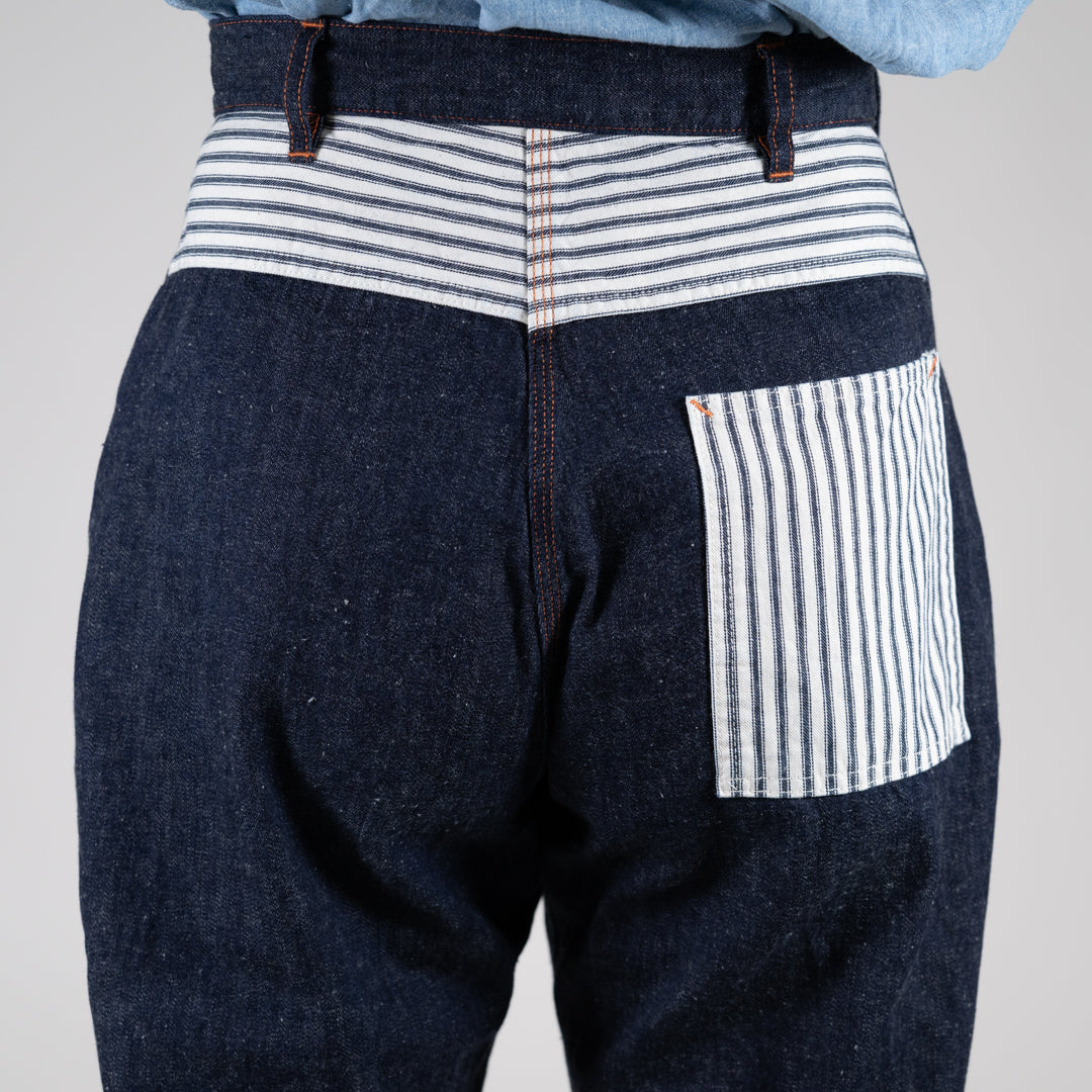 Prisoner Work Pants Denim Hickory indigo SALON LIMITED