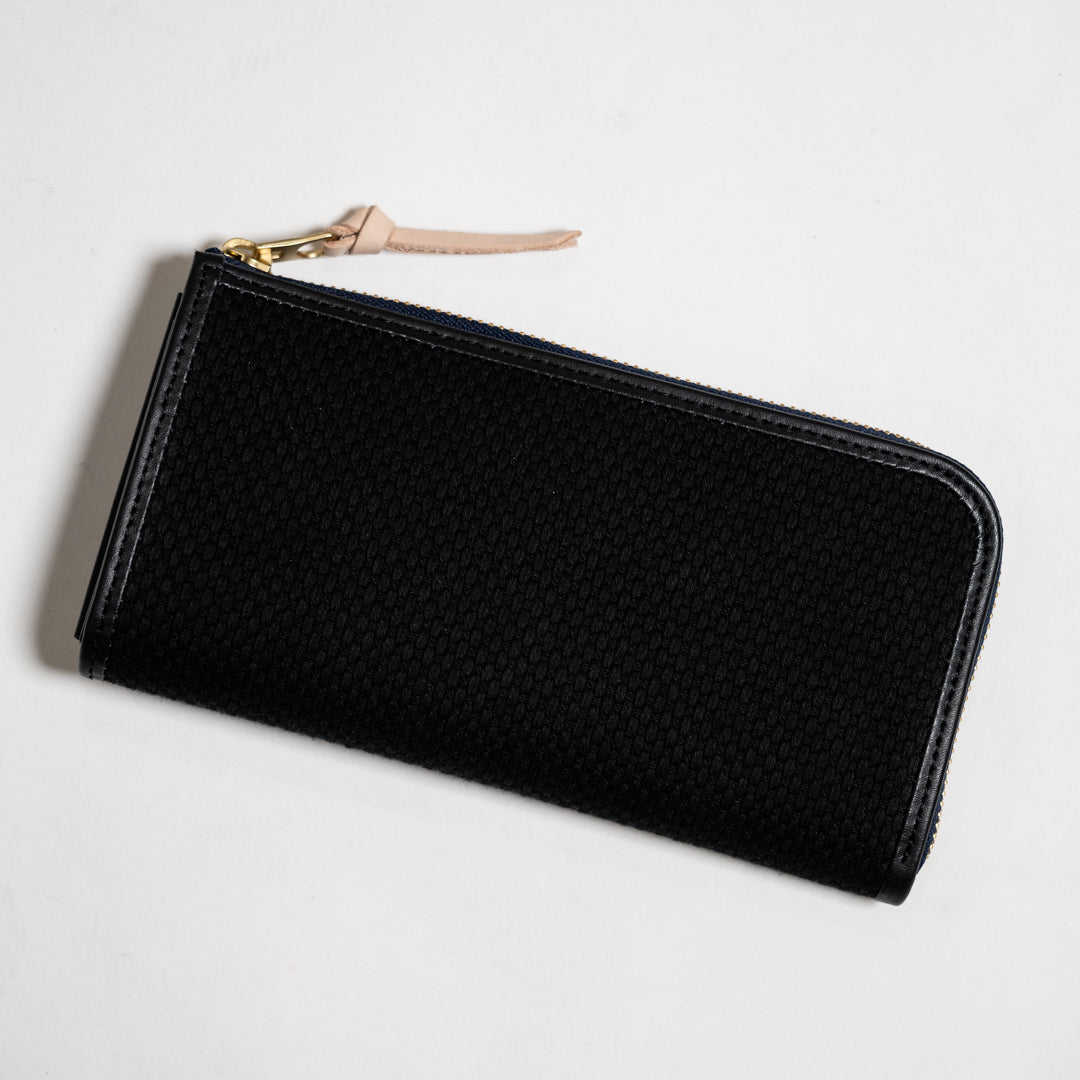 Long Wallet Sashiko black