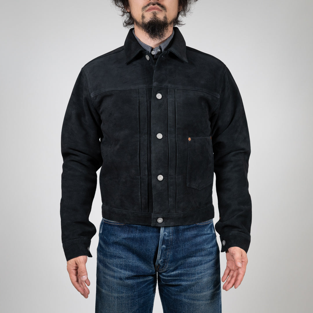 Leather Jacket 1st suede black