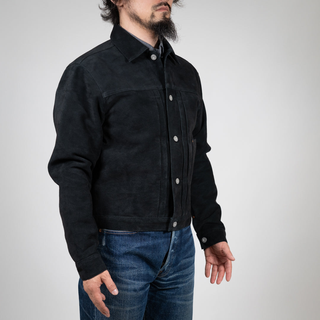 Leather Jacket 1st suede black
