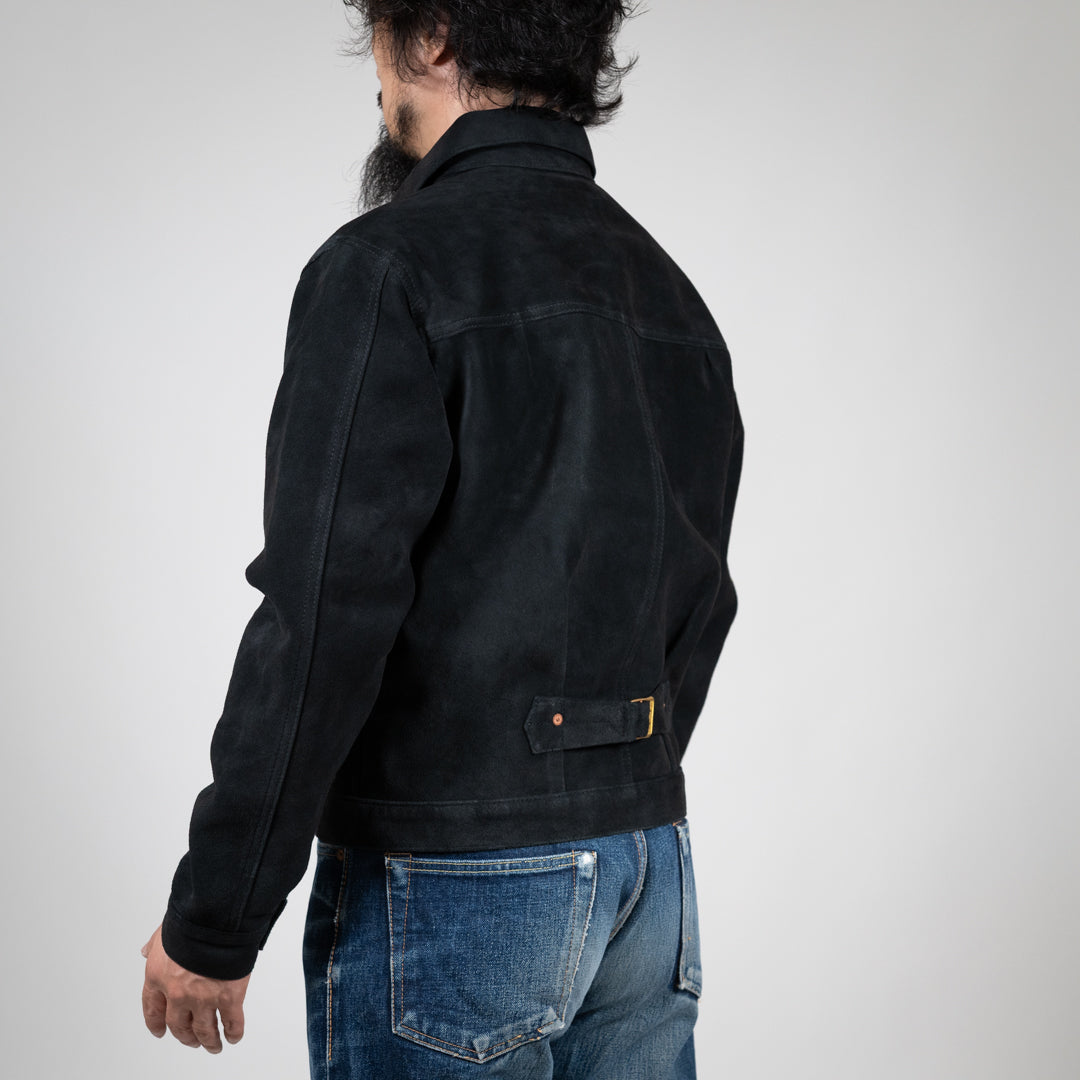 Leather Jacket 1st suede black