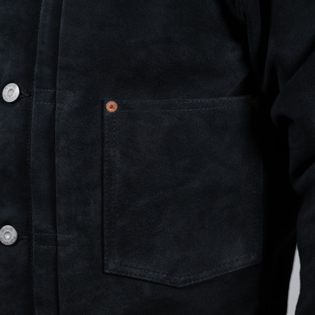 Leather Jacket 1st suede black