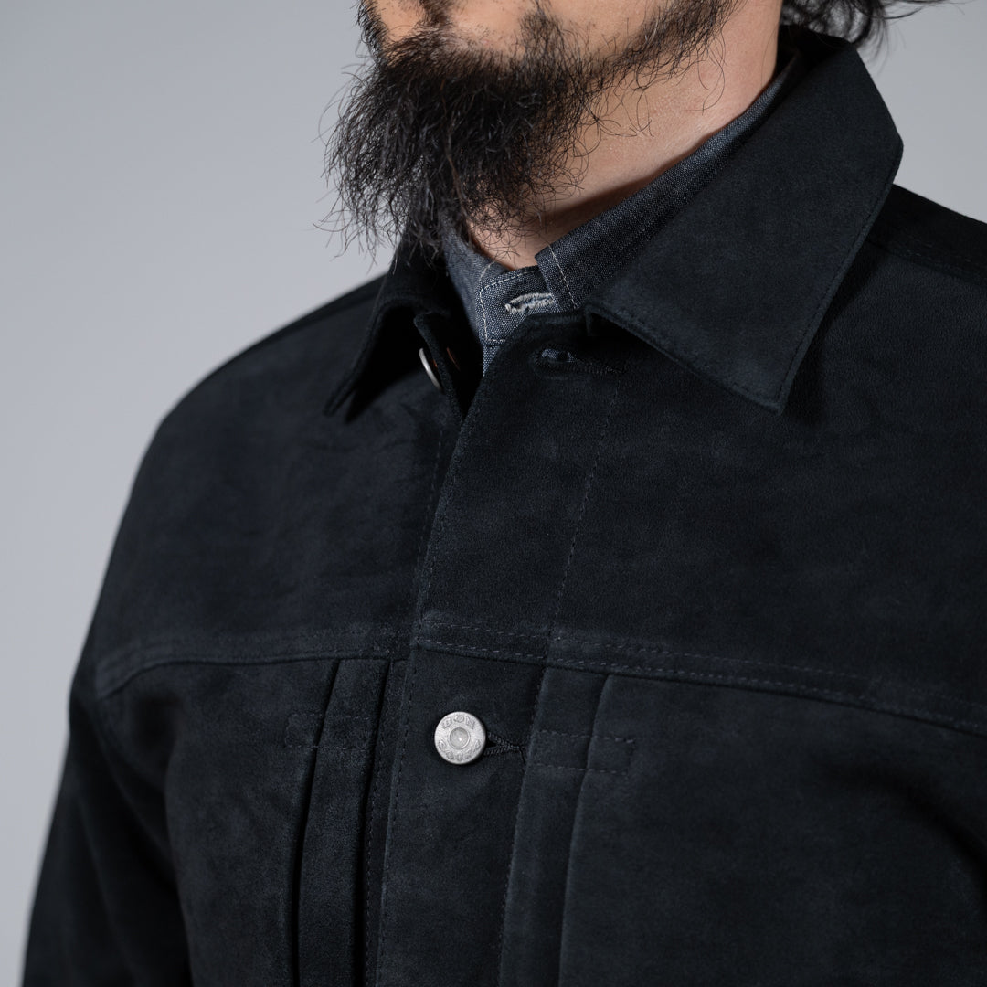 Leather Jacket 1st suede black