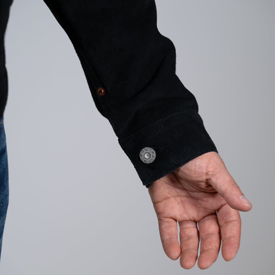 Leather Jacket 1st suede black
