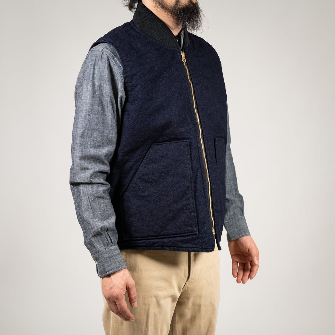 Motor City Vest Duck indigo Rope Dye