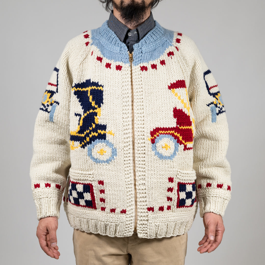Hand-Knit Cowichan Sweater Classic Car