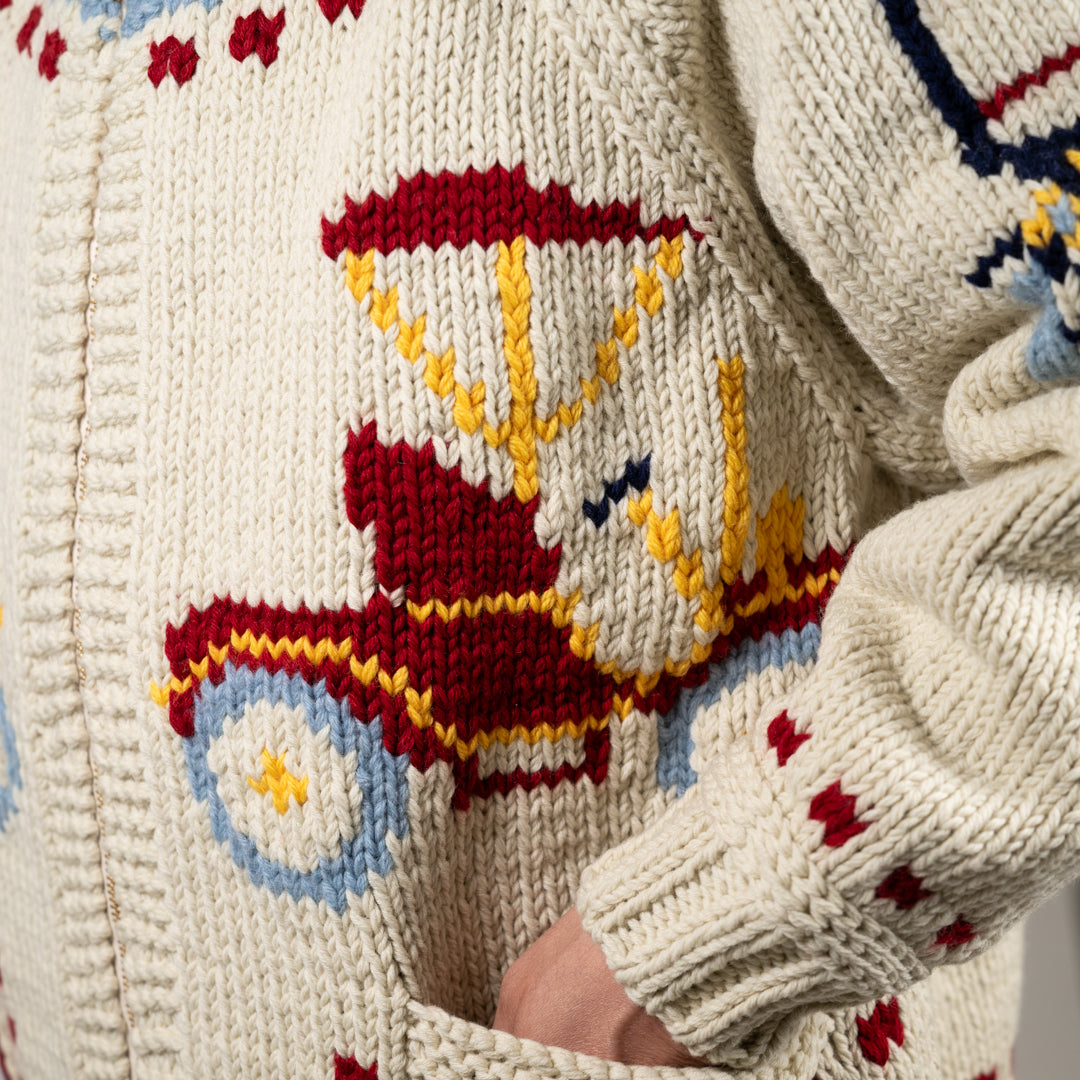Hand-Knit Cowichan Sweater Classic Car