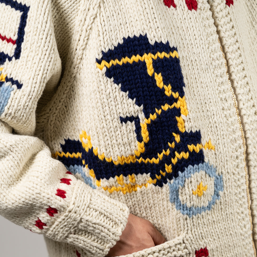 Hand-Knit Cowichan Sweater Classic Car