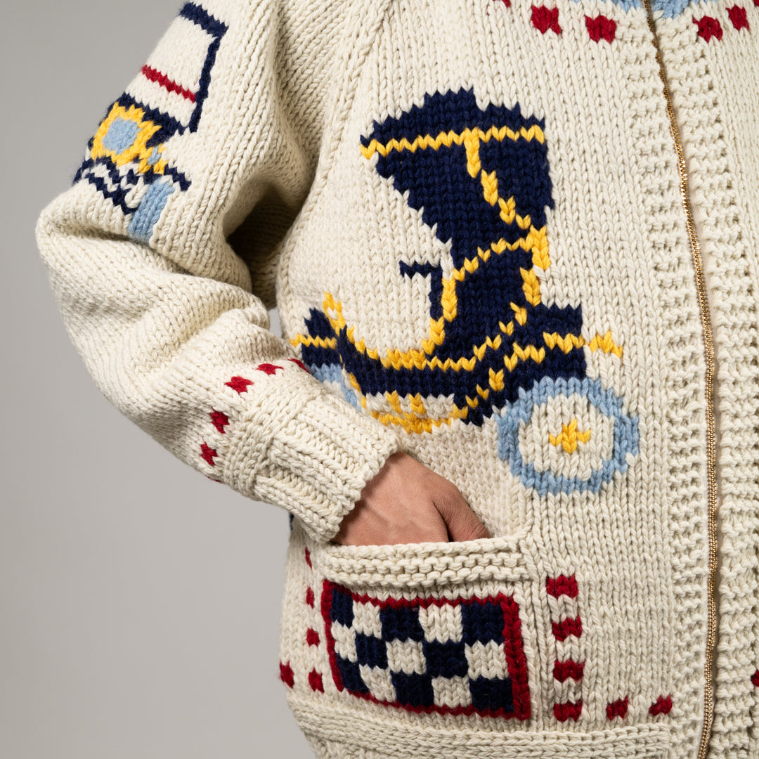Hand-Knit Cowichan Sweater Classic Car