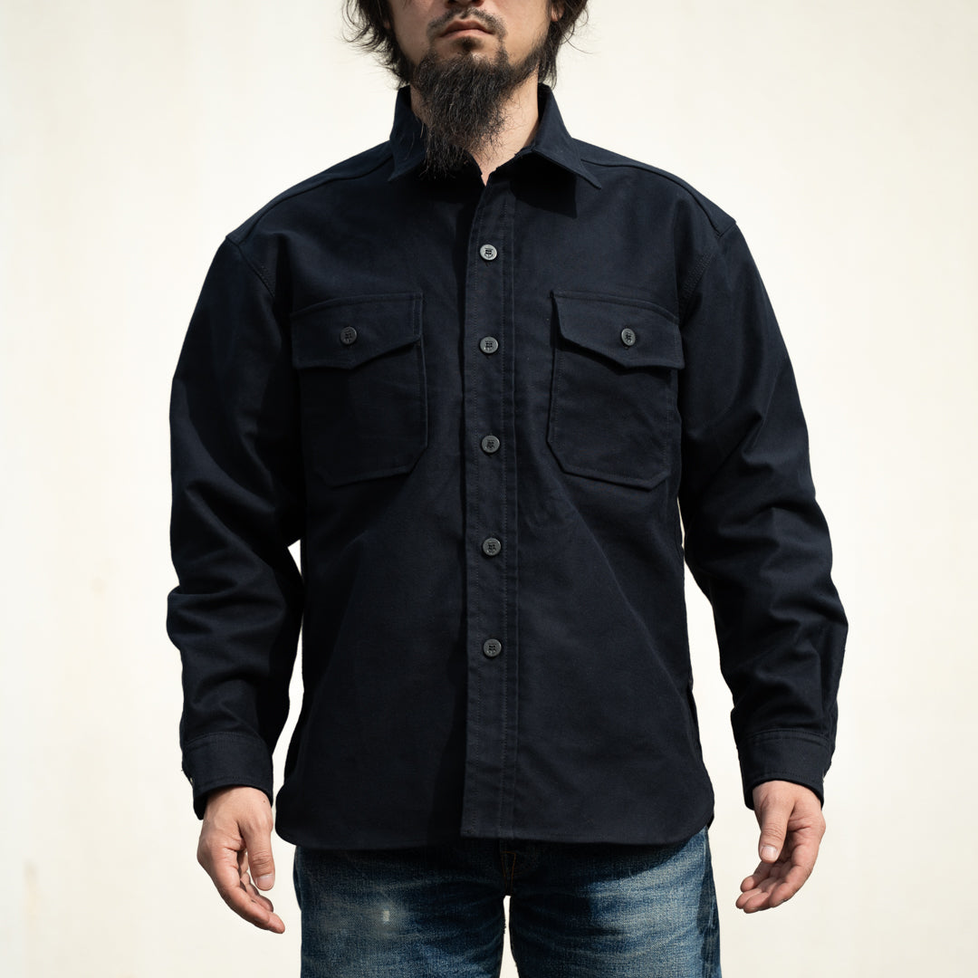 CPO Shirt Moleskin dark navy