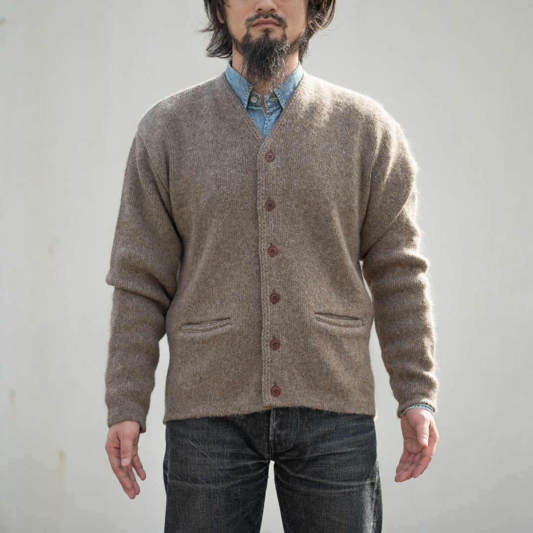 Cardigan Mohair Alpaga moka