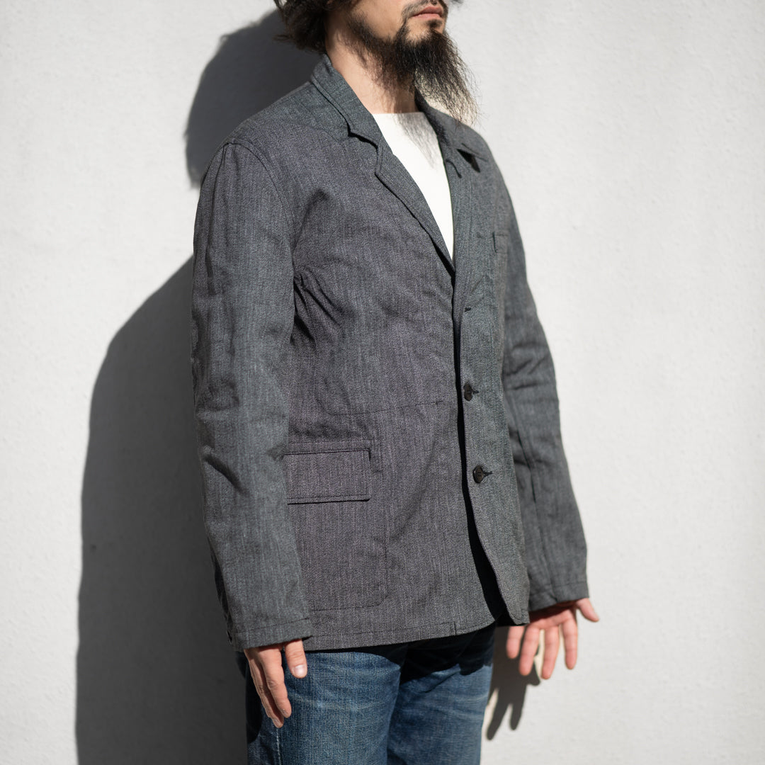 Euro Work Jacket Chambray Heather Black