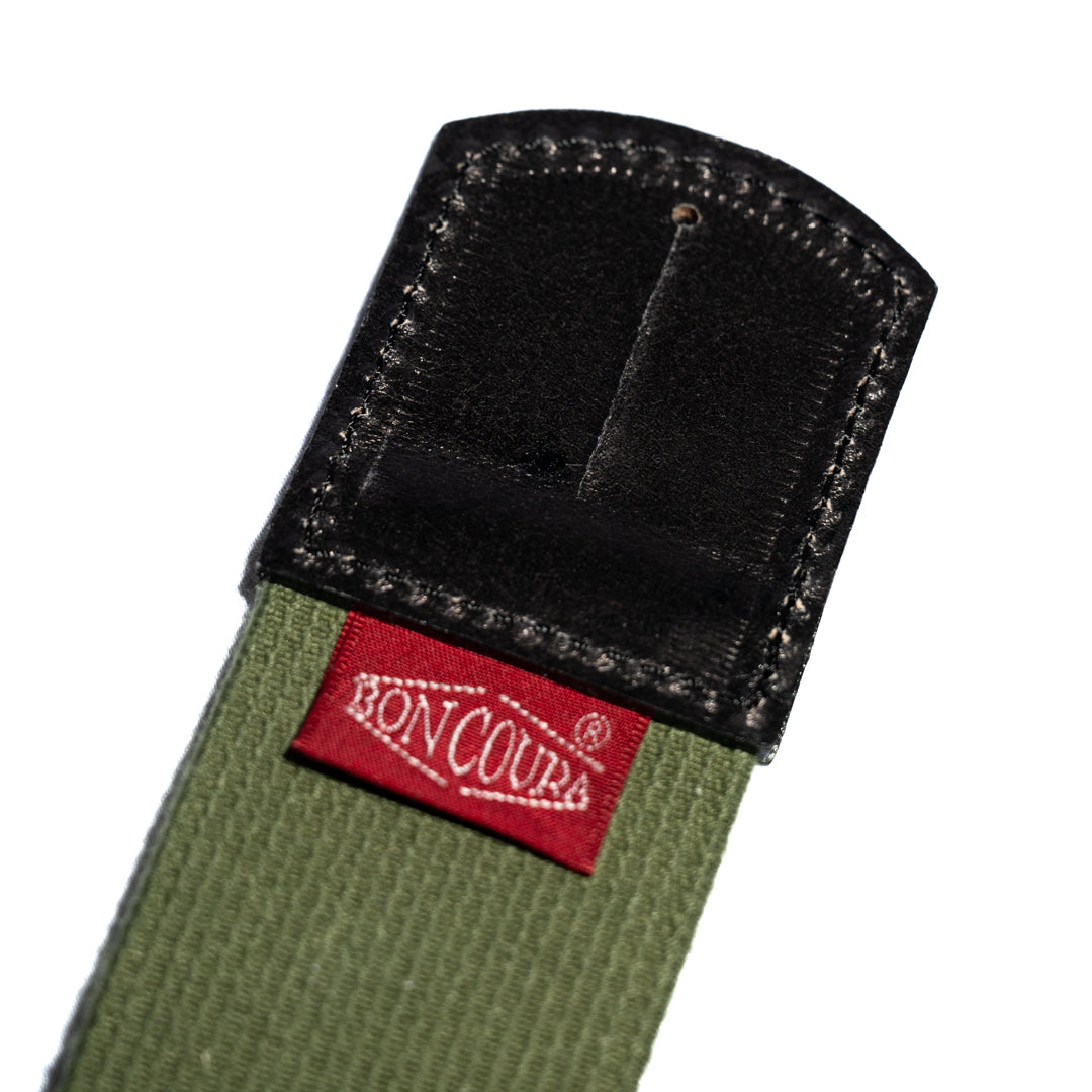 US ARMY Suspenders olive Belt black Leather