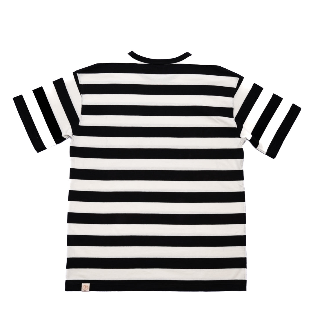 Striped Tee black × white