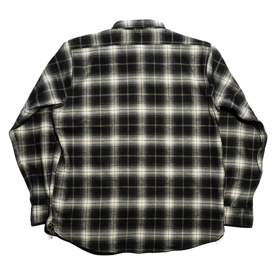 Work Shirt Flannel Ombre Plaid gray