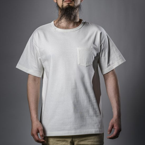 Heavy Weight Pocket Tee White