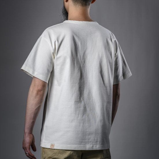 T-shirt à poche épais blanc