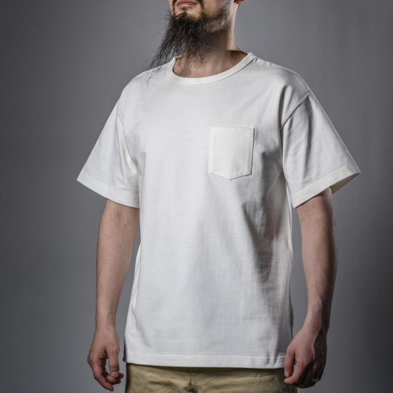 Heavy Weight Pocket Tee White