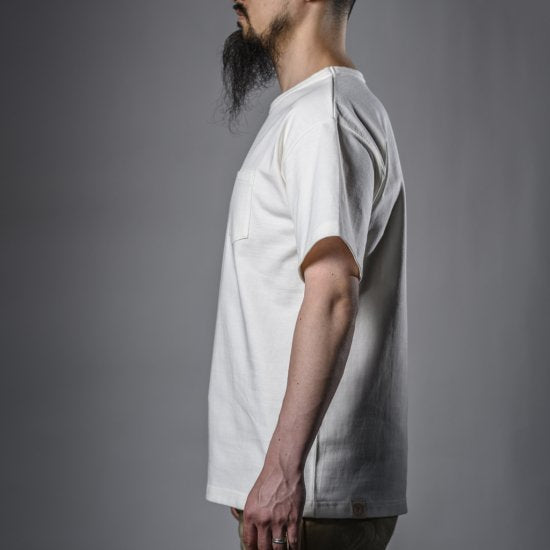 Heavy Weight Pocket Tee White