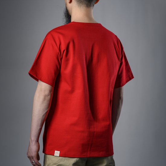 Heavy Weight Pocket Tee Red