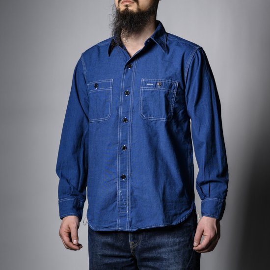 Work Shirt Chambray blue indigo × blue indigo