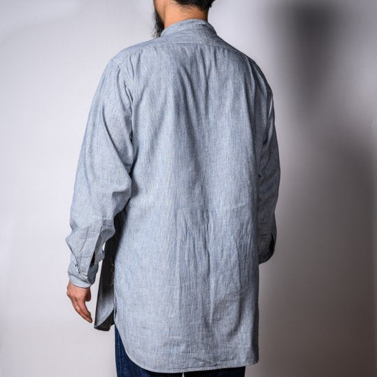 Band Collar Shirt Hickory