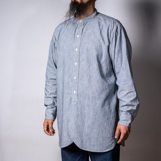 Band Collar Shirt Hickory